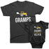 Gramps and Gramp's Little Helper- Farm style Graphic Matching t shirts for Grandpa and Grandkids