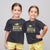Grandpa and Grandpa's Fishing Partner_short sleeve Graphic Matching T-Shirts for Grandpa and Grandchild_Twins Models_Black Color at TeeLikeYours.com