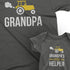 Grandpa and Grandpa's Little Helper- Matching t shirts for Grandpa and Grandkids