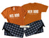 Her Boo & His Boo | Matching Halloween Pajamas for couple | Set of quality t-shirt and cotton flannel pants | The item is priced for one pair