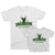 Hunt Club Life Member and Hunt Club New Member Matching Father Son Graphic T-shirts Set By TeeLikeYours.com in White