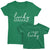 I Got Lucky and Lucky Mama_short sleeve Graphic Matching T-Shirts for Mommy and Me_Kelly Green at TeeLikeYours.com