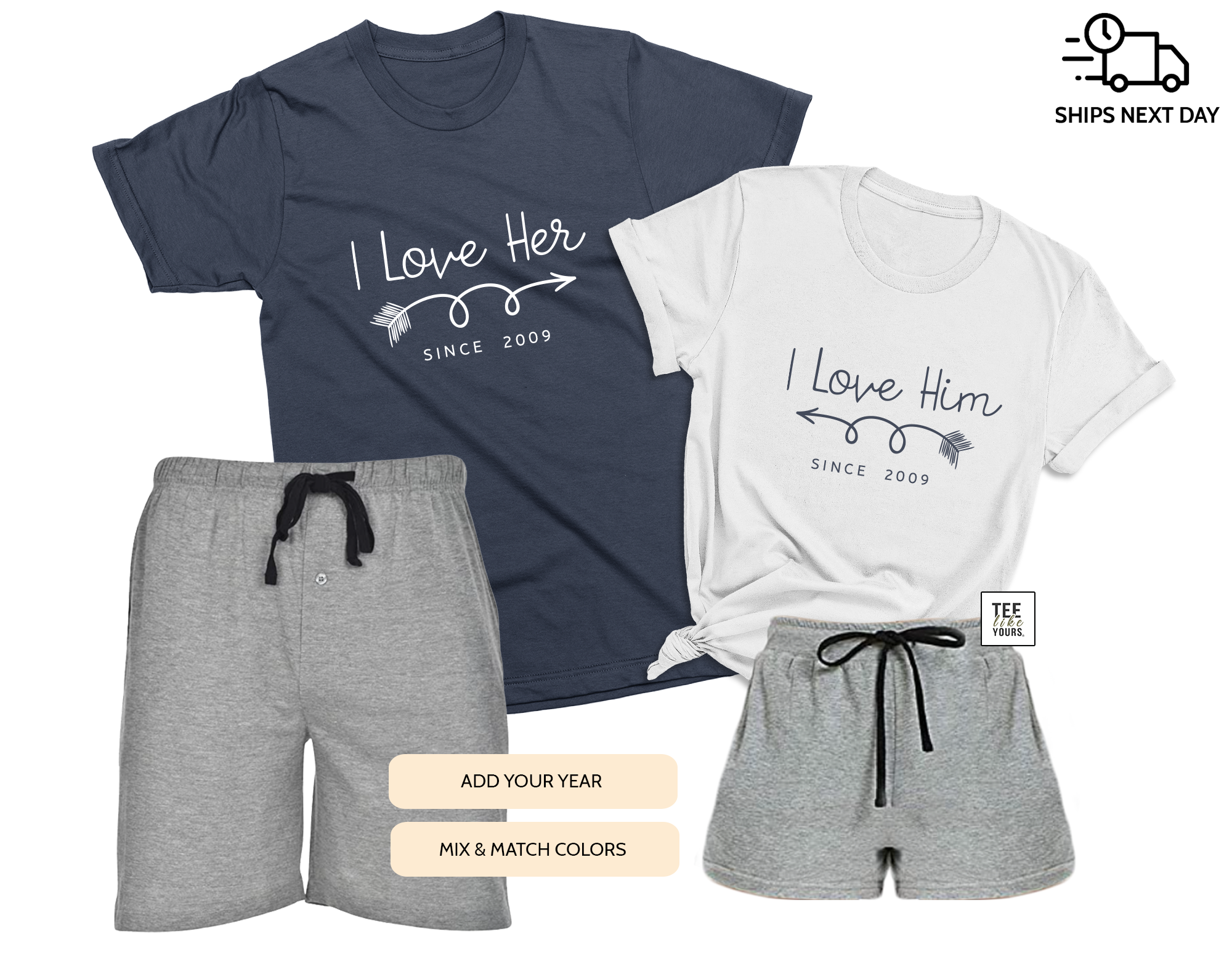 Matching pj shorts deals
