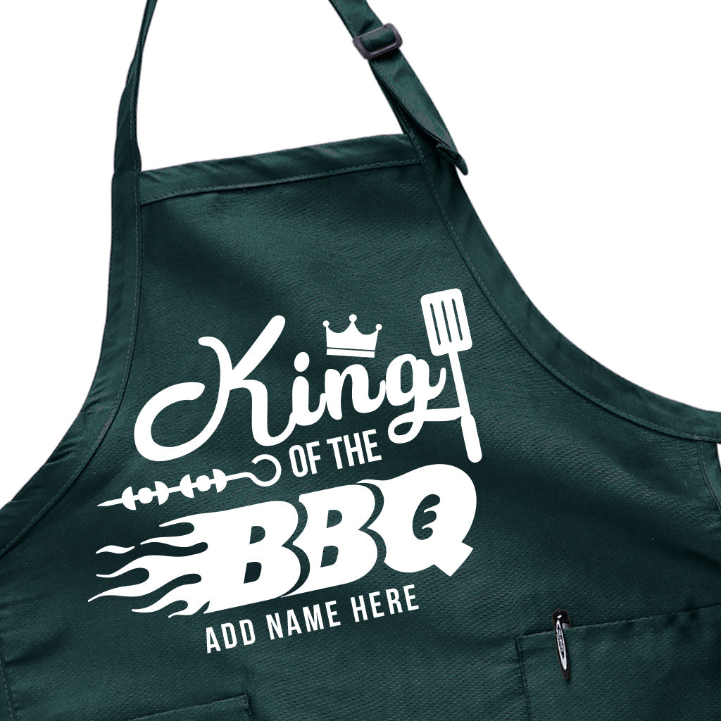 Personalized Apron King Of The BBQ Grilling Apron For Men Smoker