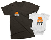 Legend & Future Legend | Matching Basketball T-shirts for Father and Kids | Casual Basketball outfit | Dad's Birthday Gift Idea | New dad gift | Fathers Day gift | Price per item