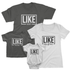 Like Father Like Son, Like Mother Like Daughter T-Shirts - Graphic Matching Family Outfit