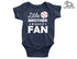 Little Brother / Sister Biggest Fan - Funny Baseball Onesie / t-shirt for siblings.