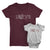 Love_short sleeve Graphic Matching T-Shirts for Mother and Daughter_Maroon and White colors at TeeLikeYours.com