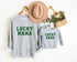Lucky Mama & Lucky Babe St Patricks Sweater. Matching Mommy and Me Outfit, Shamrock Baby Girl Onesie, Mom and Baby St Patricks Day Sweater