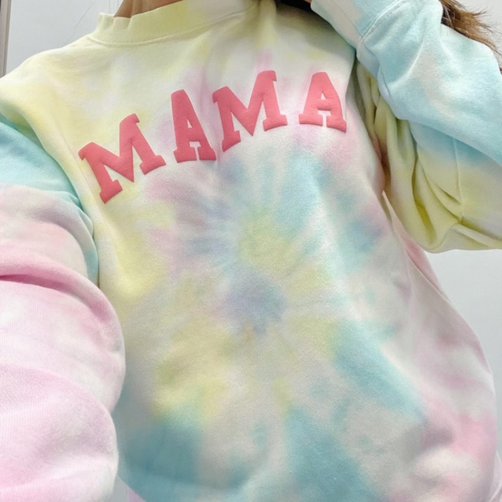 Tie Dye Mama Sweatshirt, Mother's day gift, Valentine Gift for Mom, New Mom Gift, Holiday Gift for Mom, Birthday Gift, Mama Crewneck Sweater