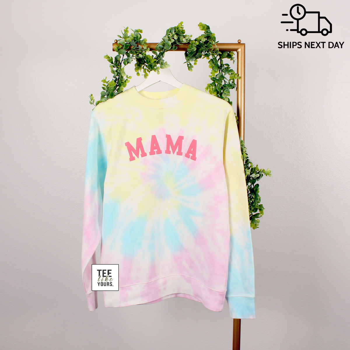 Tie Dye Mama Sweatshirt, Mother's day gift, Valentine Gift for Mom, New Mom Gift, Holiday Gift for Mom, Birthday Gift, Mama Crewneck Sweater