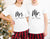 Mr. & Mrs. - Custom couple Pajamas, Christmas loungewear