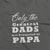 Only the Greatest Dads get Promoted to Papa_Pregnancy Announcement short sleeve Graphic T-Shirt_zoom black color at TeeLikeYours.com