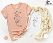 Our first Mother's day Matching Mommy & Me Custom t-shirt - Mother's Day Gift, New Mom Shirt, 1st Mother's day Mom and Baby - Flamingo Mama