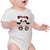 Panda Custom Name Short Sleeve White Color Infant Onesie T-shirt by TeeLikeYours.com