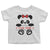 Panda Custom Name Short Sleeve White Color Toddler  T-shirt by TeeLikeYours.com