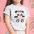 Panda Custom Name ShortSleeve White Youth T-shirt by TeeLikeYours.com
