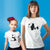 Panda Matching Mommy and Me Short Sleeve Graphic White T-shirts by TeeLikeYours.com