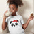 Panda Red Headband White Short Sleeve Graphic Kids T-shirt.com