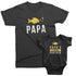 Papa and Papa's Fishing Partner - Matching T-Shirts for Grandpa / Daddy and Me