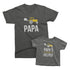 Papa and Papa's Little Helper - Matching T-Shirts for Grandpa / Daddy and Me