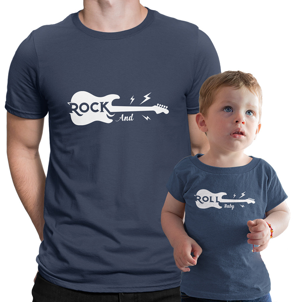 Rock'n Baby- Father, Daughter & Family tshirts – teelikeyours.com