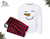 Snowman and Snowwoman - Couples Christmas Pajamas, Holiday Matching PJs, Buffalo Plaid Pants with long sleeve Sweatshirt