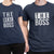 The Boss and The Real Boss - Graphic Matching T-Shirts for Couple color Navy at TeeLikeYours.com