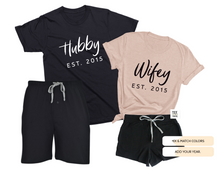 Wifey Hubby couples pajamas sets matching PJs gift for Him Her Honeymoon Outfit Wedding or Anniversary Gift teelikeyours