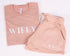 Wifey T-shirt & Shorts with Embossed Print, Wifey Top, Honeymoon Wifey Outfit, Wifey Sweatshorts, Wifey T-shirt, Engagement Gift