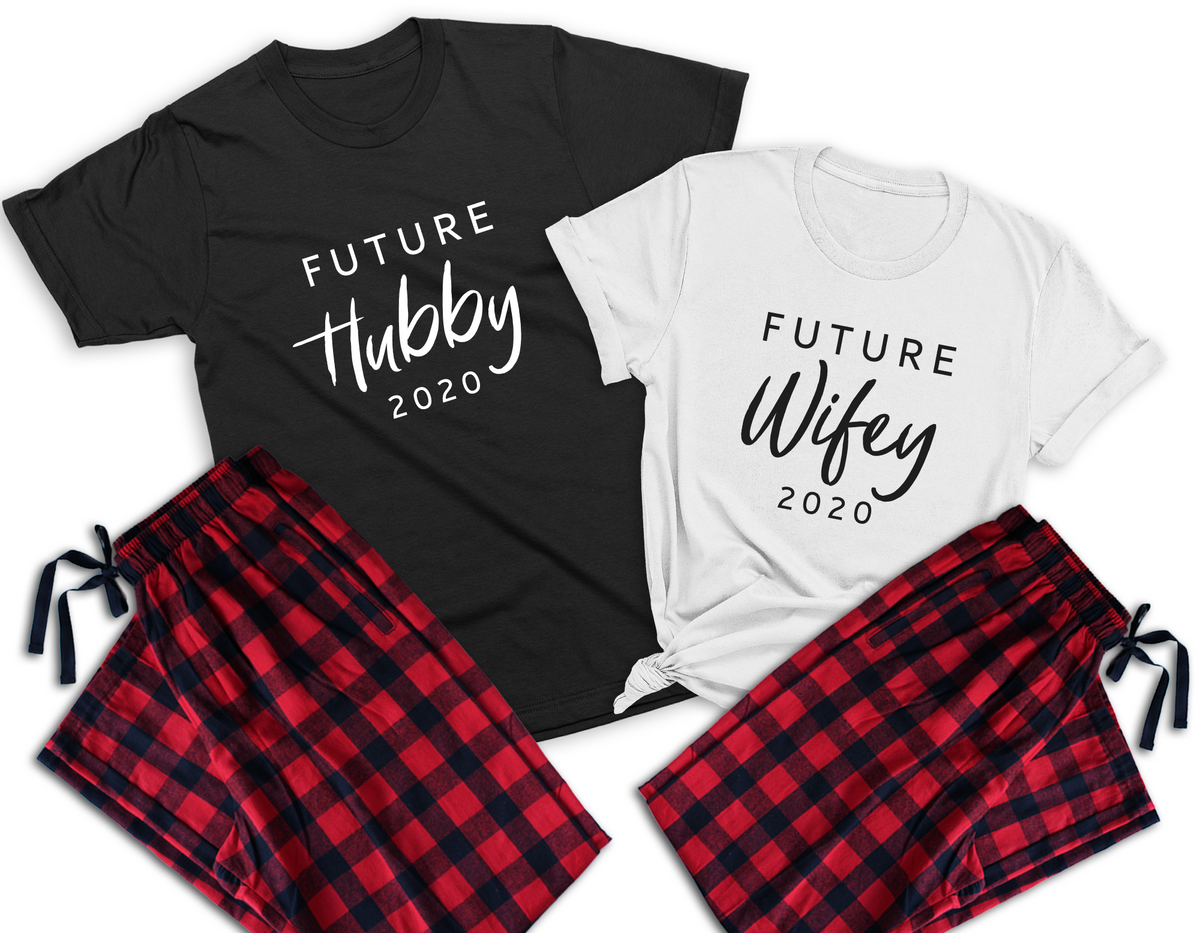 Future Hubby & Future Wifey | Couple Matching Pajamas | Christmas Fiancée Gift | Christmas Engagement PJs | Price for each set