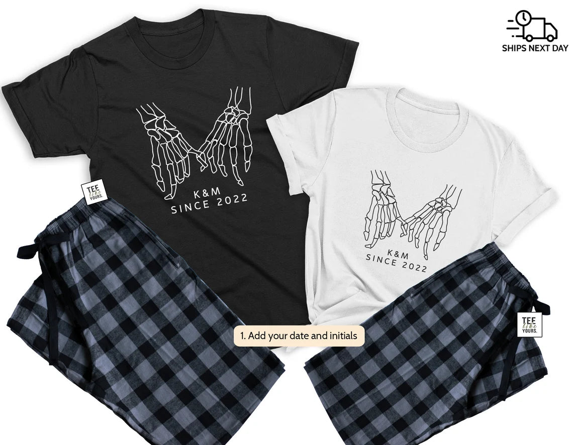 Pinkie Promise Matching Halloween Pajamas for couple Halloween outfit teelikeyours