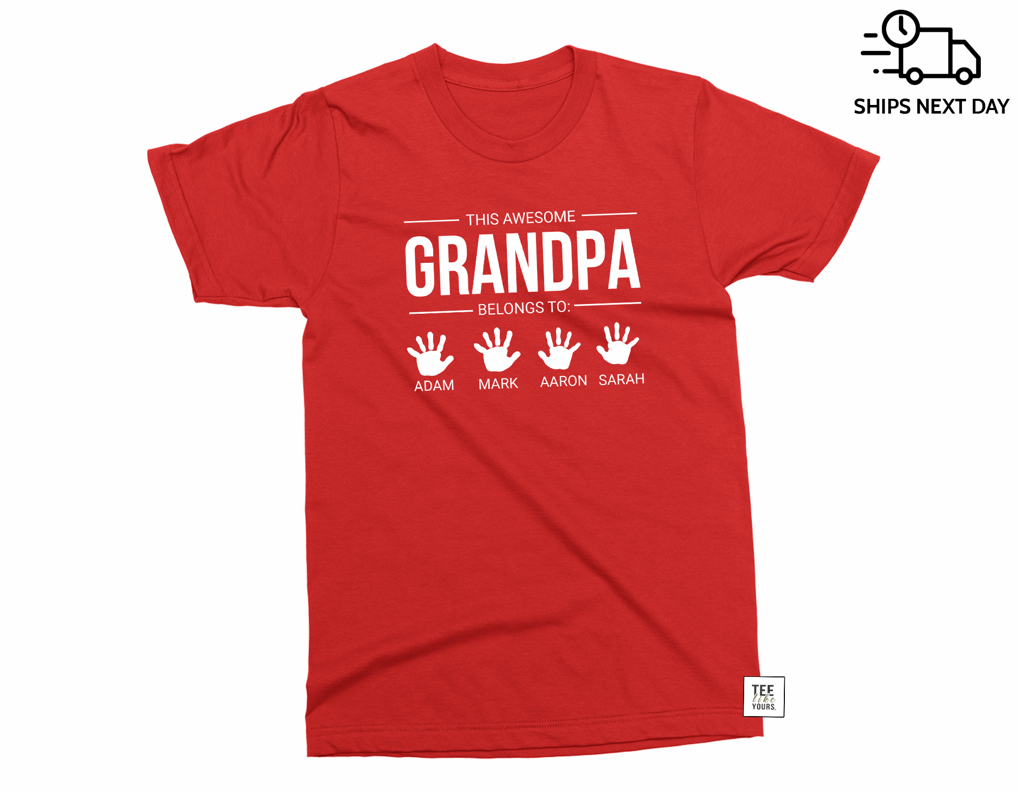 Papa and Papa's Fishing Partner -Grandpa/Daddy and Me Matching Tshirts Youth M / Asphalt